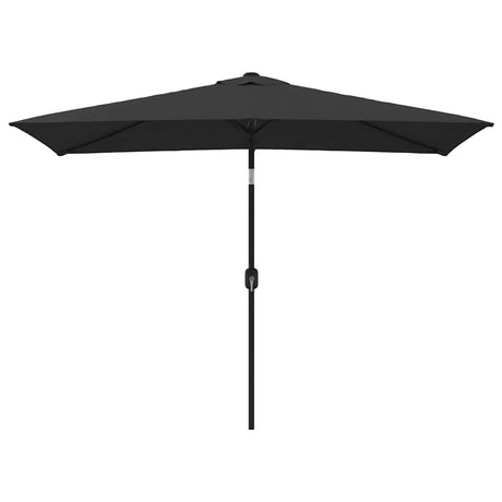 Vidaxl -Parasol mit Metallstast 300 x 200 cm schwarz