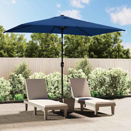Vidaxx Sonnenschirm mit Metallstange 300x200 cm azurblau