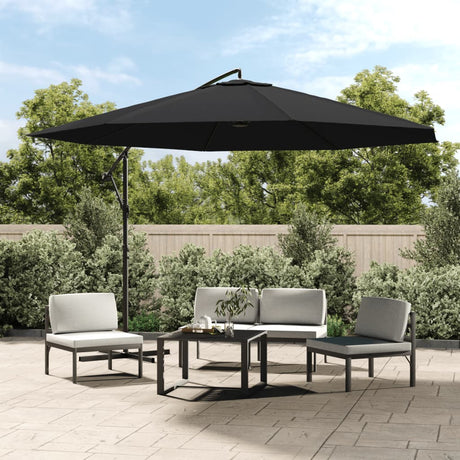 Vidaxl schwimmender Sonnenschirm mit Aluminiumstange 350 cm schwarz