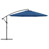 Vidaxl plovoucí parasol s hliníkovým pólem 350 cm modrá