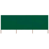 Vidaxl Windschutzscheibe 3 Paneele 400x80 cm Stoff grün
