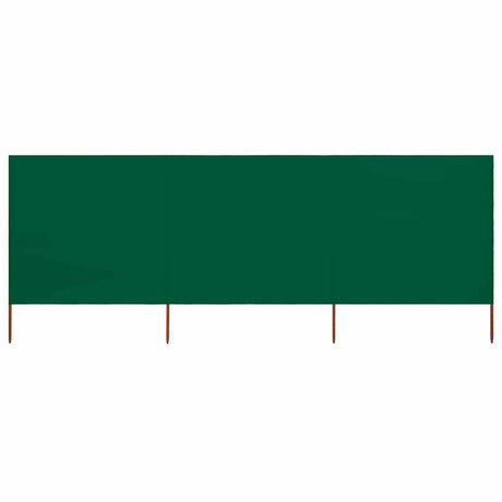 Vidaxl Windschutzscheibe 3 Paneele 400x80 cm Stoff grün