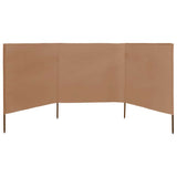 Vidaxl Windschutzscheibe 3 Paneele 400x80 cm Stofftaupe