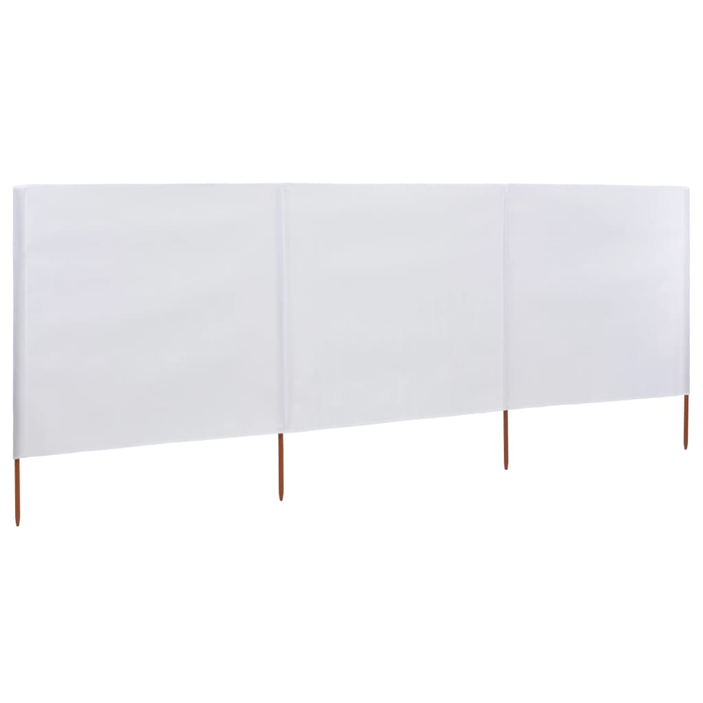 Vidaxl Windshield 3 Panels 400x160 cm Stoff Sandware