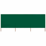 Vidaxx Windschutz 3-teilig 400x160 cm Stoff grün