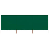 VidaXL Windshield 3 panels 400x160 cm Fabric green