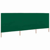 Vidaxx Windschutz 3-teilig 400x160 cm Stoff grün