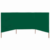 Vidaxx Windschutz 3-teilig 400x160 cm Stoff grün