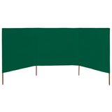 Vidaxl Windschutzscheibe 3 Paneele 400x160 cm Stoff grün