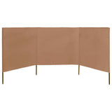 VidaXL Windshield 3 panels 400x160 cm Fabric taupe