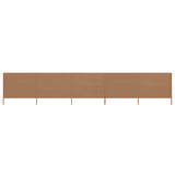 Vidaxl Windschutzscheibe 5 Paneele 600x80 cm Stofftaupe