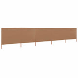 Vidaxl Windschutzscheibe 5 Paneele 600x80 cm Stofftaupe