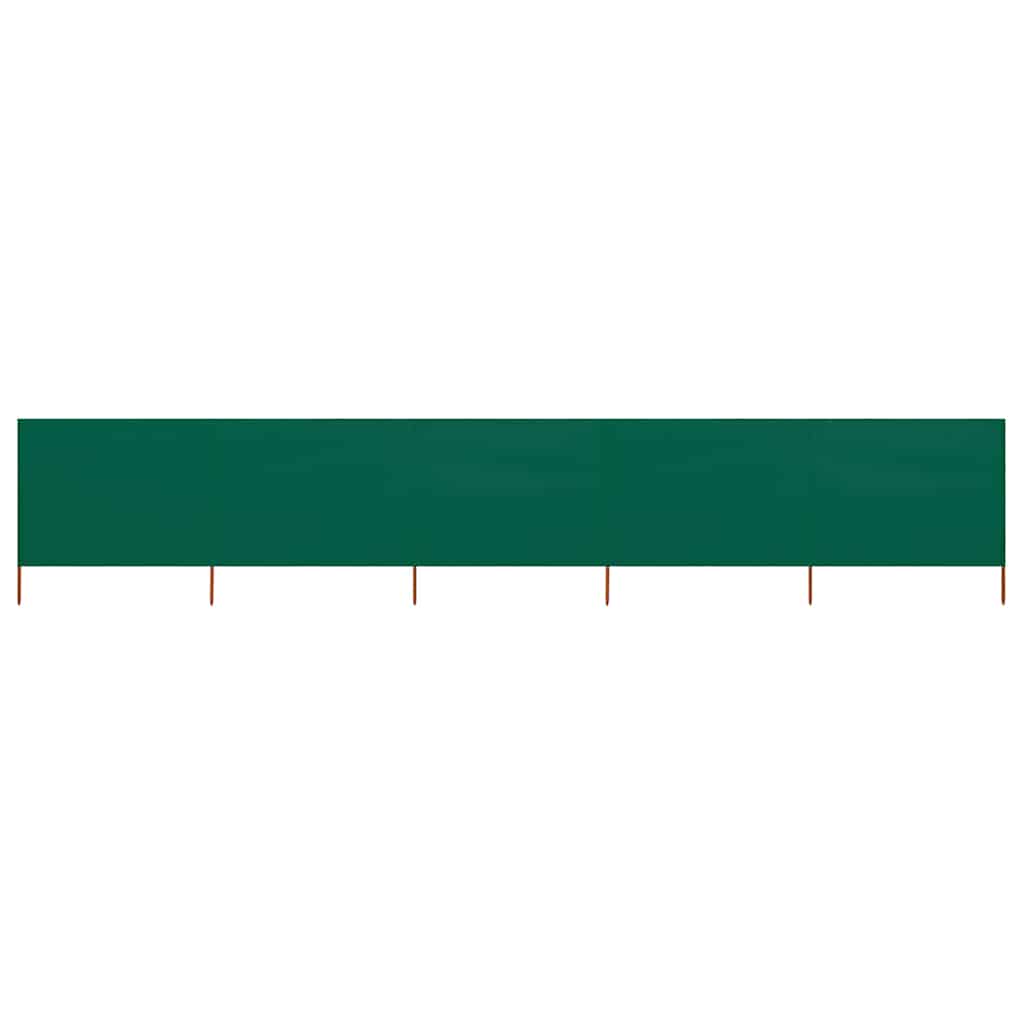 Vidaxl Windschutzscheibe 5 Paneele 600x120 cm Stoff grün