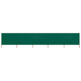 Vidaxl Windschutzscheibe 5 Paneele 600x120 cm Stoff grün