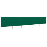 Vidaxl Windschutzscheibe 5 Paneele 600x120 cm Stoff grün