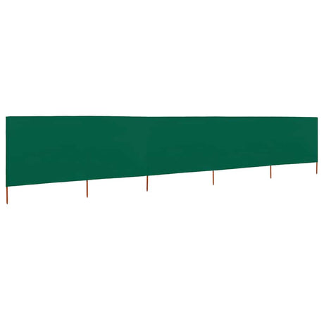 Vidaxl Windschutzscheibe 5 Paneele 600x120 cm Stoff grün