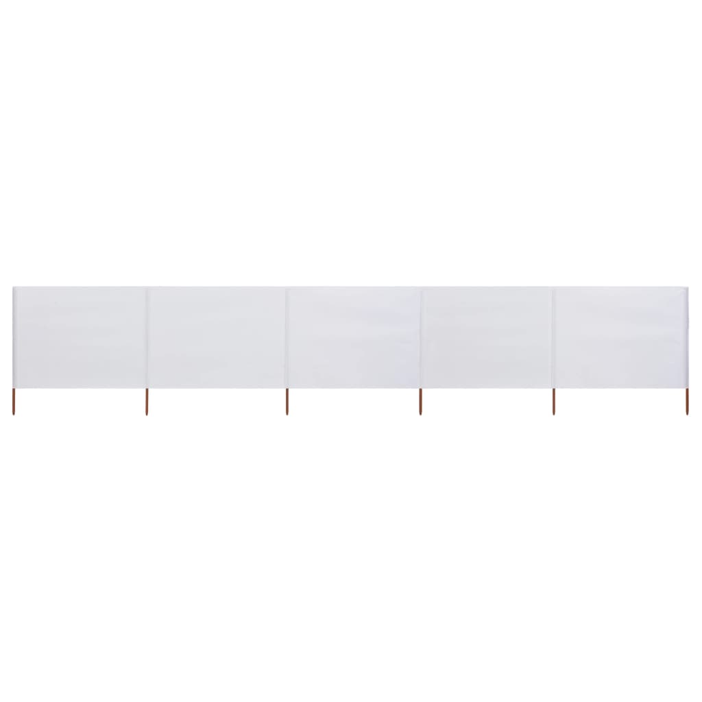 Vidaxl Paradone 5 pannelli 600x160 cm tessuto bianco