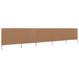Vidaxl Windschutzscheibe 5 Paneele 600x160 cm Stofftaupe