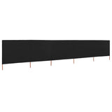 Vidaxl Paradone 5 pannelli 600x160 cm tessuto nero