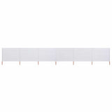 Vidaxl Windschutzscheibe 6 Paneele 800x120 cm Stoff Sand weiß
