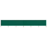 Vidaxl Windschutzscheibe 6 Paneele 800x160 cm Stoff grün