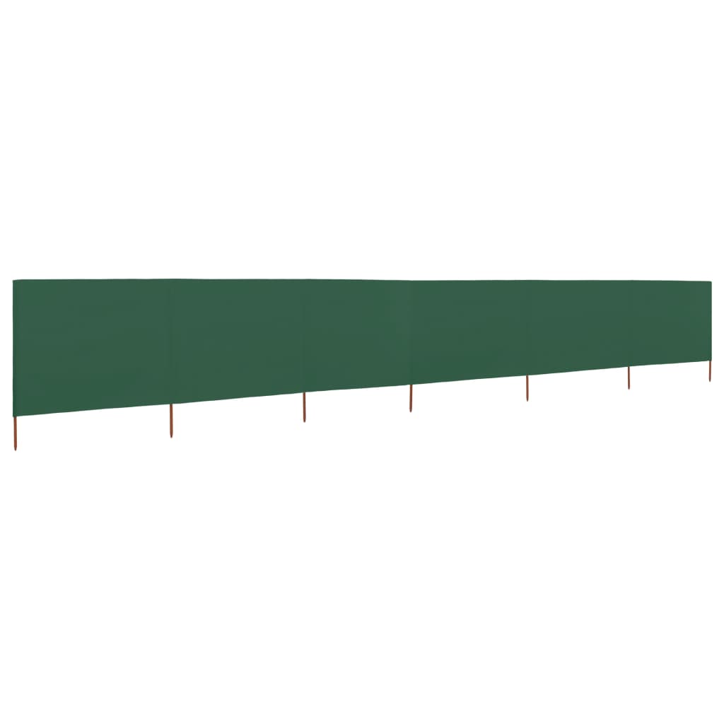 VidaXL Windshield 6 panels 800x160 cm Fabric green