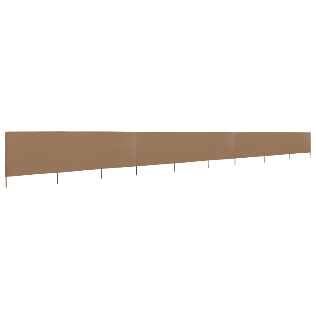 VIDAXL MODULE DEI PANNELLI 9 PANNELLI 1200X160 CM TAUPE