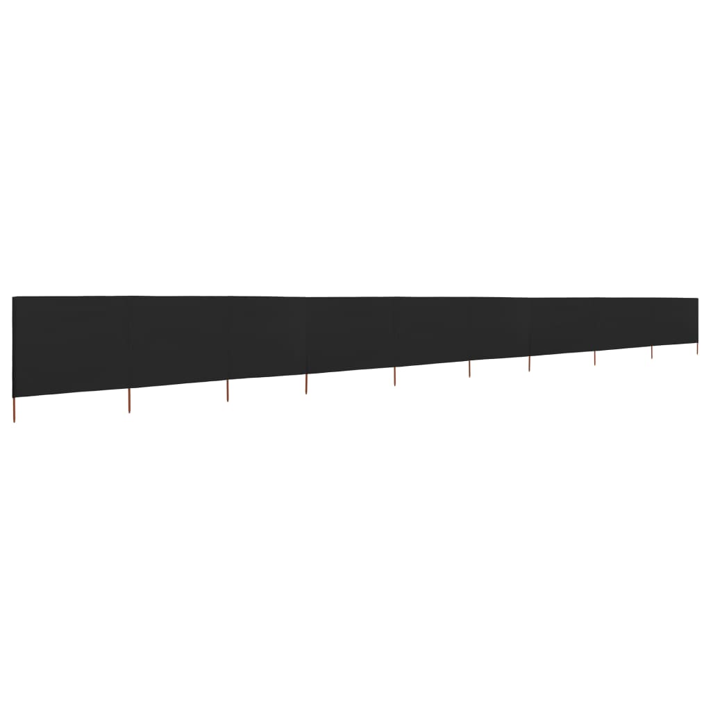 Vidaxl Paradone 9 pannelli 1200x160 cm tessuto nero