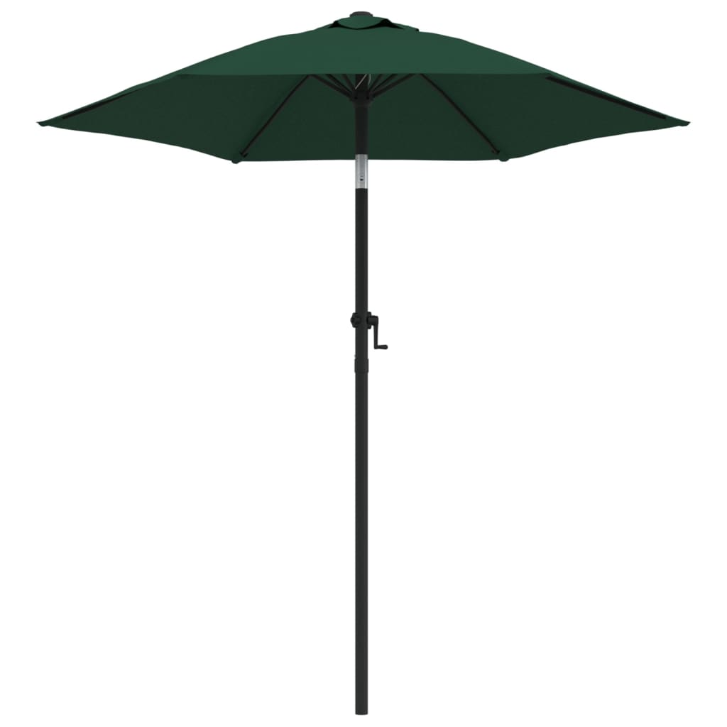 Vidaxl Parasol 200x224 cm aluminijasta zelena