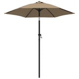 Bidaxl Parasol 200x224 cm aluminium taupe