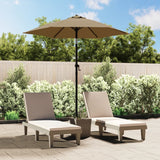 Vidaxl Parasol 200x224 cm hliník taupe