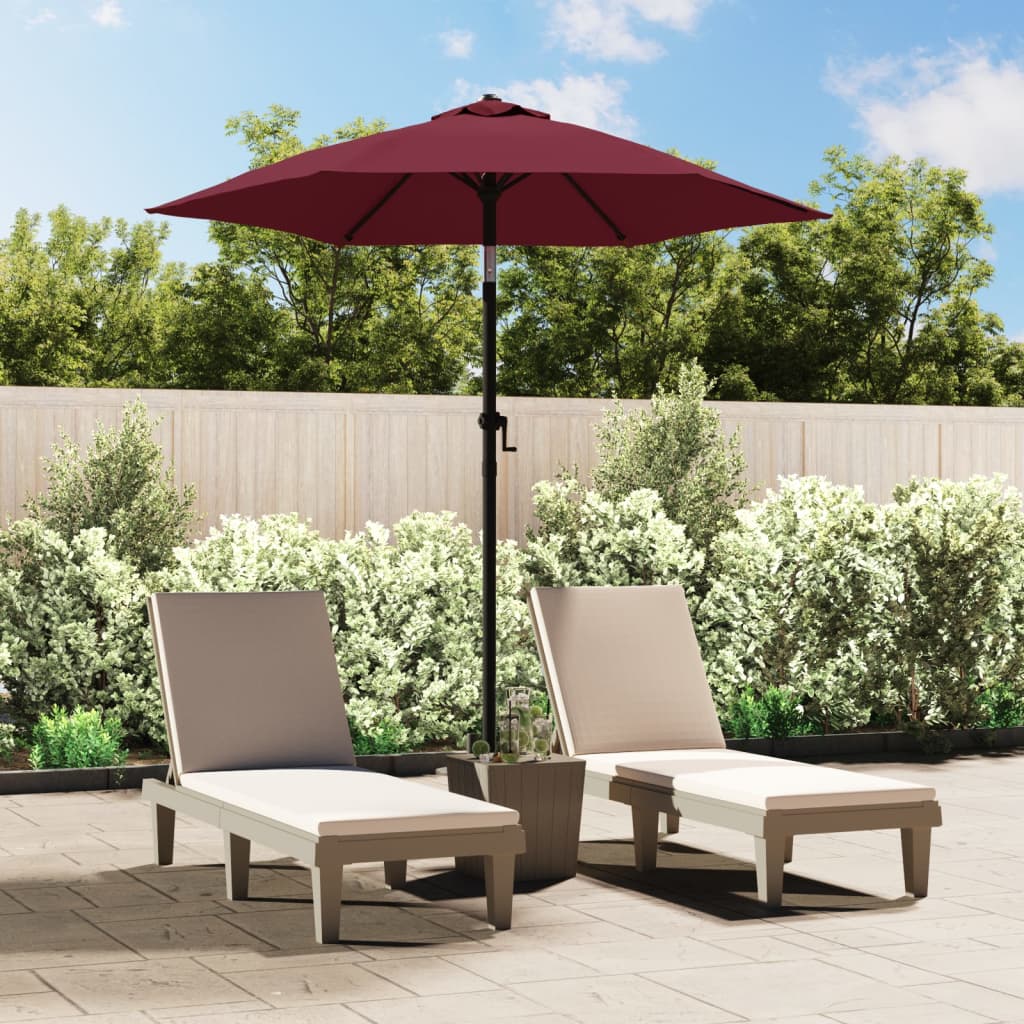 Vidaxl Parasol 200x224 cm en aluminium Bordeaux Red