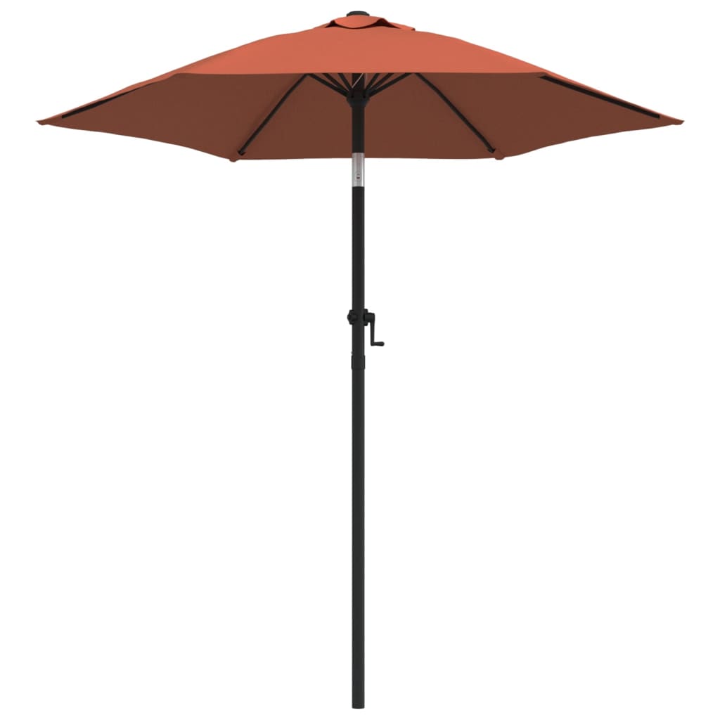 Vidaxl Parasol 200x224 cm Aluminium Terrakotta