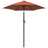 Bidaxl Parasol 200x224 cm aluminium terrakotta