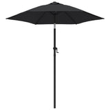 Vidaxl parasol 200x224 cm en aluminium noir