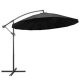 Parasol flotante Vidaxl con polo de aluminio 3 m antracita