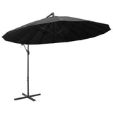 Vidaxl -schwimmendes Parasol mit Aluminiumpol 3 m Anthrazit