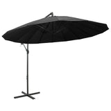 Vidaxl flytende parasol med aluminiumstol 3 m Antracitt