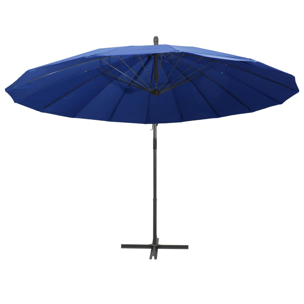 Vidaxl Parasol flottant avec un poteau en aluminium 3 m bleu