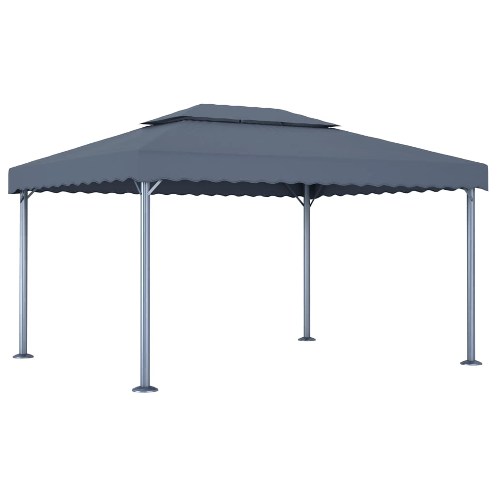 Vidaxl Arbor 400x300 cm Aluminium anthracite