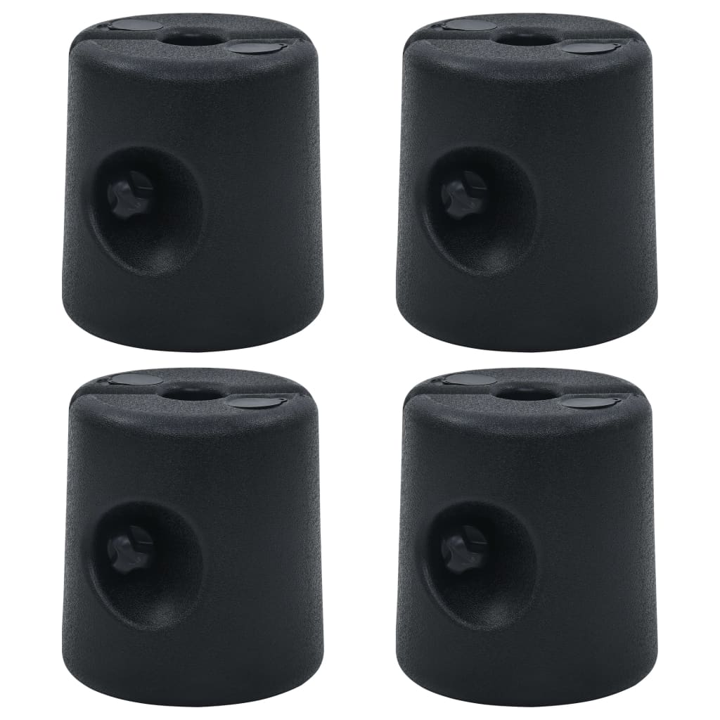 Vidaxl arbor weights 4 st PE Black