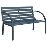 Vidaxl tuinbank 120 cm hout grijs