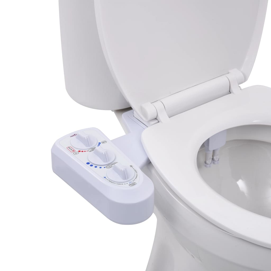 Vidaxl Bidet Verbindung fir Toilette Sëtz mat duebel Düsen