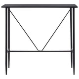 Vidaxl bartafel 120x60x110 cm mdf zwart