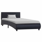 Vidaxl bedframe met led kunstleer zwart 100x200 cm