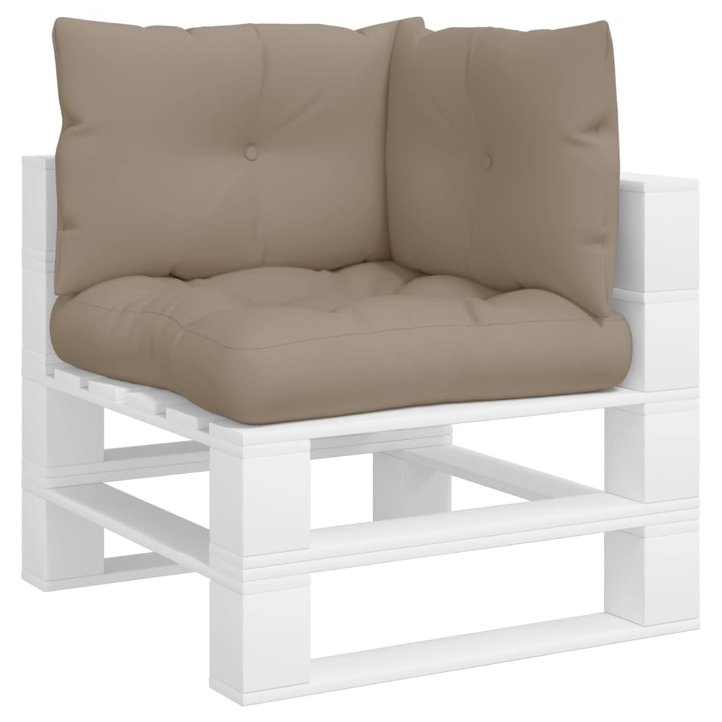 Cuscini di pallet Vidaxl 3 ST tessuto taupe