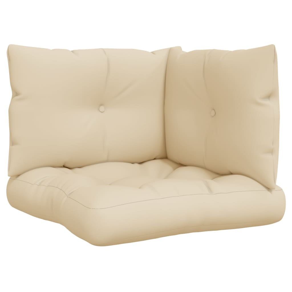 Vidaxl pallputer 3 st Tabric Beige