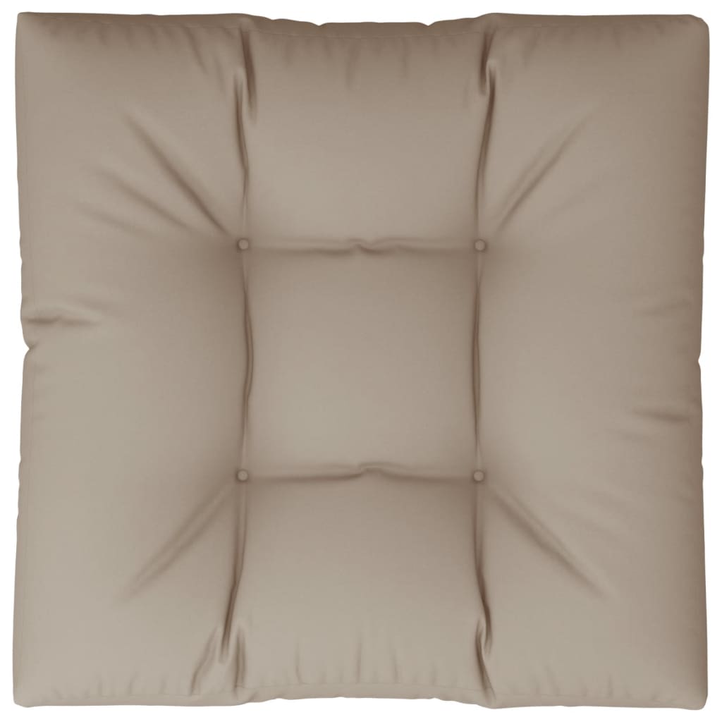 Vidaxl Pallet Cushion 80x80x12 cm tyg taupe