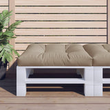 Vidaxl Pallet Cushion 80x80x12 cm tyg taupe