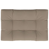 Vidaxl pallpute 120x80x12 cm stoff taupe